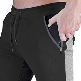 img 1 attached to GANSANRO Mens Jogger Sweatpants: 👖 Stylish Slim-Fit Workout Pants with Pockets