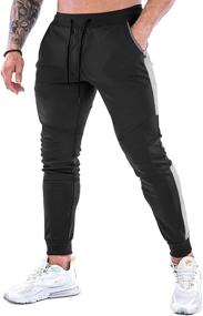 img 2 attached to GANSANRO Mens Jogger Sweatpants: 👖 Stylish Slim-Fit Workout Pants with Pockets