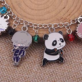 img 1 attached to JCvCX Anime Manga Series Jujutsu Kaisen 📿 Bracelet - Complete Themed Cosplay Charm Bracelet Set