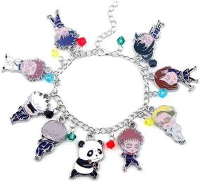 img 4 attached to JCvCX Anime Manga Series Jujutsu Kaisen 📿 Bracelet - Complete Themed Cosplay Charm Bracelet Set