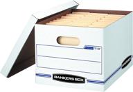 📦 bankers box stor/file storage boxes: standard set-up with lift-off lid for letter/legal (0071302) логотип