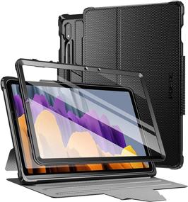 img 4 attached to 📱 Poetic Explorer: Samsung Galaxy Tab S7 11" Tablet Case - Full Body Tough Cover with 360° Stand and Screen Protector, S Pen Holder (Black)