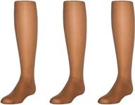 👧 stylish and comfortable: mallary matthew 3 pack pantyhose for girls logo