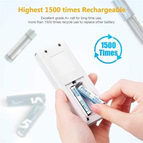 img 1 attached to 🔋 Аккумуляторы POWXS 1.2V AAA - 16 штук, 1100mAh Ni-MH, предварительно заряженные, высокая производительность и долговечность