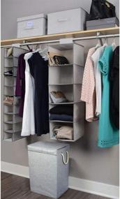 img 1 attached to 🧺 Primary Designs Large Laundry Hamper: Collapsible, Magnetic Lid & Rope Handles - 16"x12"x24" Grey