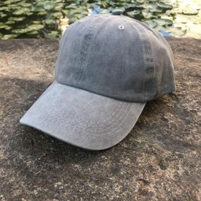 img 1 attached to 🧢 Stylish Vintage Distressed Boys' Adjustable Baseball Cap for Toddlers - Till Dad Hat