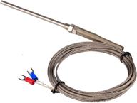 🌡️ 3m temperature sensor probe -100°c to 1250°c | k-type thermocouple, 100mm length logo