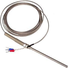 img 1 attached to 🌡️ 3M Temperature Sensor Probe -100°C to 1250°C | K-Type Thermocouple, 100mm Length