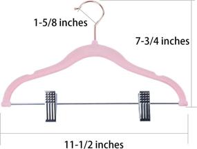 img 3 attached to Бархатные вешалки Tosnail для детской одежды