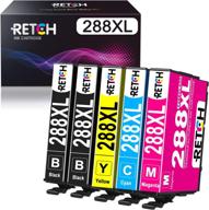 🖨️ retch 288-xl remanufactured ink cartridge replacement for epson 288 xl 288xl t288xl t288 ink for expression home xp-330 xp-340 xp-430 xp-434 xp-440 xp-446 inkjet printer (pack of 5) логотип
