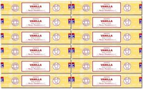 img 4 attached to 🌿 Satya Nag Champa Vanilla Incense Sticks - 12 Packs, 15g Each