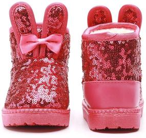 img 2 attached to 🥾 DADAWEN Зимняя водонепроницаемая обувь для маленьких мальчиков: прочная и надежная обувь для холодного времени года