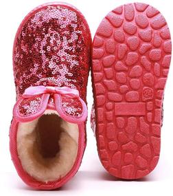 img 1 attached to 🥾 DADAWEN Зимняя водонепроницаемая обувь для маленьких мальчиков: прочная и надежная обувь для холодного времени года