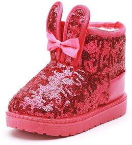 img 3 attached to 🥾 DADAWEN Зимняя водонепроницаемая обувь для маленьких мальчиков: прочная и надежная обувь для холодного времени года