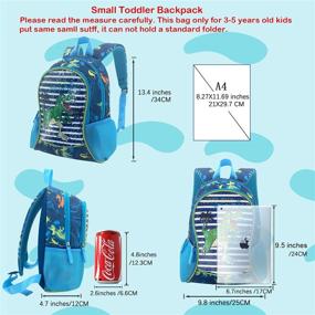 img 3 attached to Versatile and Lightweight HAPPYSUNNY Reversible Preschool Kindergarten Backpacks: Ideal for Young Explorers