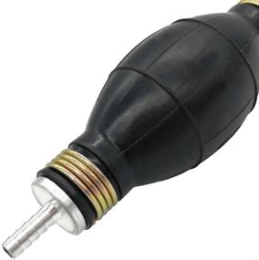 img 1 attached to 🚗 Automotive-leader 6mm 1/4" Rubber Fuel Transfer Vacuum Hand Primer Pump Bulb – Black, Marine Boat Accessory for All Fuels