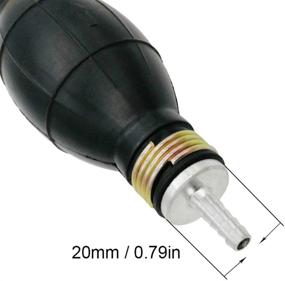 img 3 attached to 🚗 Automotive-leader 6mm 1/4" Rubber Fuel Transfer Vacuum Hand Primer Pump Bulb – Black, Marine Boat Accessory for All Fuels