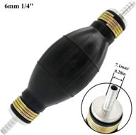 🚗 automotive-leader 6mm 1/4" rubber fuel transfer vacuum hand primer pump bulb – black, marine boat accessory for all fuels logo