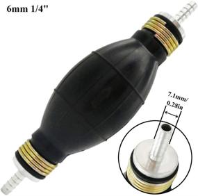 img 4 attached to 🚗 Automotive-leader 6mm 1/4" Rubber Fuel Transfer Vacuum Hand Primer Pump Bulb – Black, Marine Boat Accessory for All Fuels