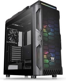 img 4 attached to 🖥️ Корпус Thermaltake Level 20 RS ARGB ATX Mid Tower для игрового компьютера с 2 вентиляторами RGB 200 мм и предустановленным задним вентилятором 140 мм CA-1P8-00M1WN-00