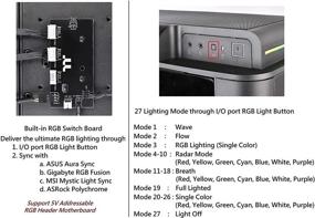 img 3 attached to 🖥️ Корпус Thermaltake Level 20 RS ARGB ATX Mid Tower для игрового компьютера с 2 вентиляторами RGB 200 мм и предустановленным задним вентилятором 140 мм CA-1P8-00M1WN-00