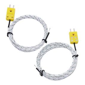 img 3 attached to TWTADE 5pcs 3M K Type 🌡️ Mini-Connector Thermocouple Temperature Probe Sensor: Measure Range -50~350°C