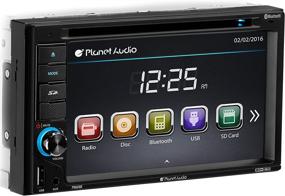 img 1 attached to 🚗 Плеер для автомобиля Planet Audio P9628B: Bluetooth, громкоговоритель, сенсорный экран 6,2 дюйма, проигрыватель MP3/CD/DVD, USB/SD/AUX, приемник радио AM/FM