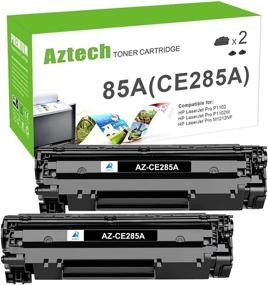 img 4 attached to 🔋 Premium Aztech Compatible Toner Cartridge Replacement for HP 85A CE285A P1102w (2-Pack, Black) - For HP Pro P1102w M1212nf MFP & More!