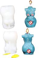 woman's curvy figure 3d silicone body wax candle molds - love'n kiss moulds for diy soap, candle, chocolate, plaster, epoxy resin - celebrate artistic festive mood logo