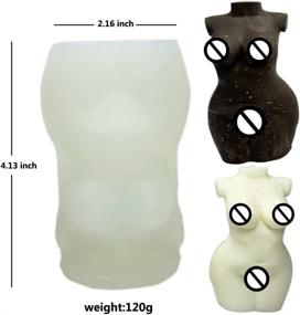 img 1 attached to Woman's Curvy Figure 3D Silicone Body Wax Candle Molds - LOVE'N KISS Moulds for DIY Soap, Candle, Chocolate, Plaster, Epoxy Resin - Celebrate Artistic Festive Mood