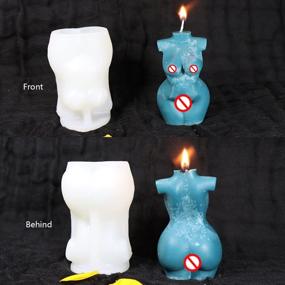 img 2 attached to Woman's Curvy Figure 3D Silicone Body Wax Candle Molds - LOVE'N KISS Moulds for DIY Soap, Candle, Chocolate, Plaster, Epoxy Resin - Celebrate Artistic Festive Mood