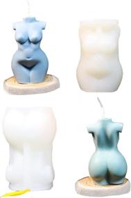 img 3 attached to Woman's Curvy Figure 3D Silicone Body Wax Candle Molds - LOVE'N KISS Moulds for DIY Soap, Candle, Chocolate, Plaster, Epoxy Resin - Celebrate Artistic Festive Mood