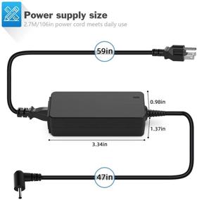 img 1 attached to 🔌 High-Performance 40W 12V 3.33A Ac Adapter Laptop Charger for Samsung Chromebook 2 and 3 - Power Supply Cord Plug