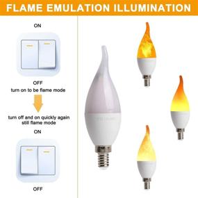 img 1 attached to 🕯️ Candelabra Flame Effect Simulated Emulation Decorations