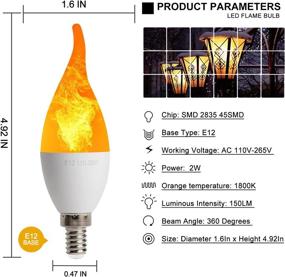 img 3 attached to 🕯️ Candelabra Flame Effect Simulated Emulation Decorations