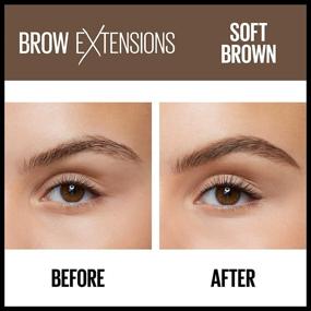 img 2 attached to ✍️ Улучшите свои брови с помадой-крейоном Maybelline New York Brow Extensions Fiber в оттенке 255 "Мягкий Коричневый