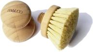 milieco natural cleaning kitchen mini scrub brush - eco-friendly bamboo 🧽 and sisal bristles for effective cleaning of dish cast iron skillet pots pans logo