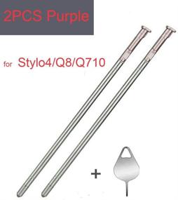 img 1 attached to 2 PCS Stylus Pen Replacement For LG Stylo 4 Q Stylus Q8 Q710 Q710MS Q710CS Q710AL Q710TS Q710US S Pen+Eject Pin (Purple)