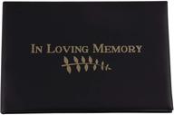 📚 black funeral guest book - paper junkie, in loving memory (8.3 x 5.6 in) logo