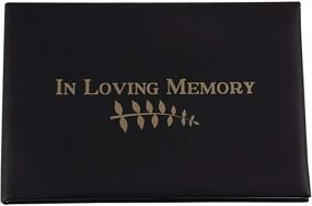 img 4 attached to 📚 Black Funeral Guest Book - Paper Junkie, In Loving Memory (8.3 x 5.6 in)