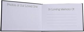img 1 attached to 📚 Black Funeral Guest Book - Paper Junkie, In Loving Memory (8.3 x 5.6 in)