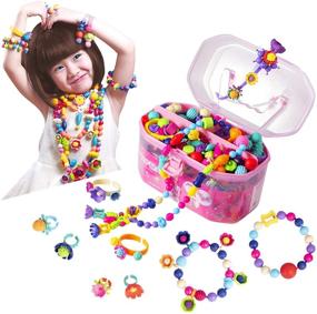img 4 attached to 📿 Creative Pop Beads Jewelry Making Kit: Fun Arts & Crafts for All Ages