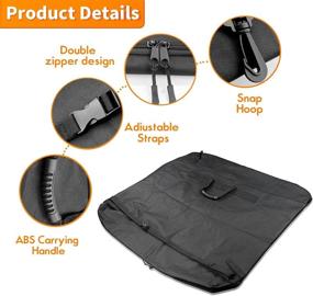 img 3 attached to 👜 Waterproof and Wear-Resistant Hard Top Storage Bag with Handle for Jeep Wrangler JK, JKU, JL, JLU 2-Door &amp; 4-Door (2007-2020)