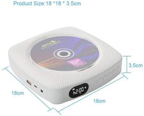 img 1 attached to 🎵 Versatile CD Player with Bluetooth Speaker, USB and FM Radio - Portable, Wall Mountable, Remote controlled