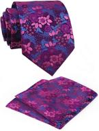 🌸 exquisite floral pattern tie set: perfect for weddings & special occasions logo