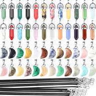 gemstone pendants necklaces earrings multiple logo