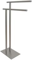 🛀 kingston brass scc6038 edenscape double l shape pedestal towel holder: sleek brushed nickel design to keep your towels organized logo