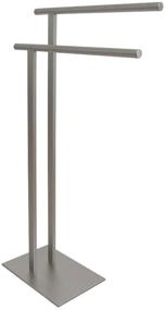 img 4 attached to 🛀 Kingston Brass SCC6038 Edenscape Double L Shape Pedestal Towel Holder: Sleek Brushed Nickel Design to Keep Your Towels Organized