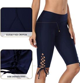 img 2 attached to ATTRACO Women's Skirted Leggings with Drawstring - Ideal Swimwear for Swimsuits & Cover Ups