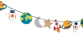 img 3 attached to 🌙 Out of This World: Trip to The Moon Garland - Perfect for Birthdays, Baby Showers, and Outer Space Parties!